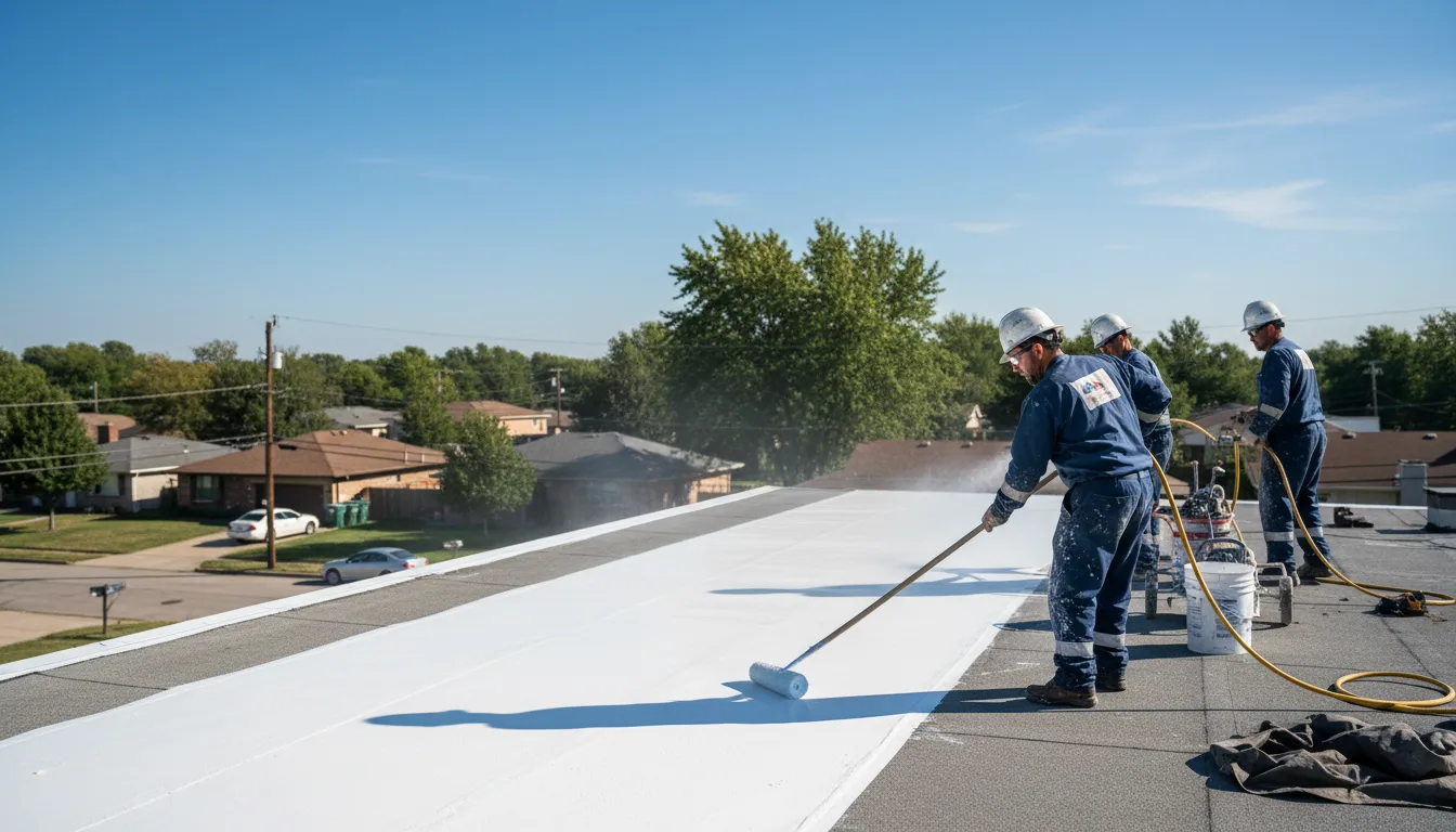 Commercial roof coating in Pineville, WV near me